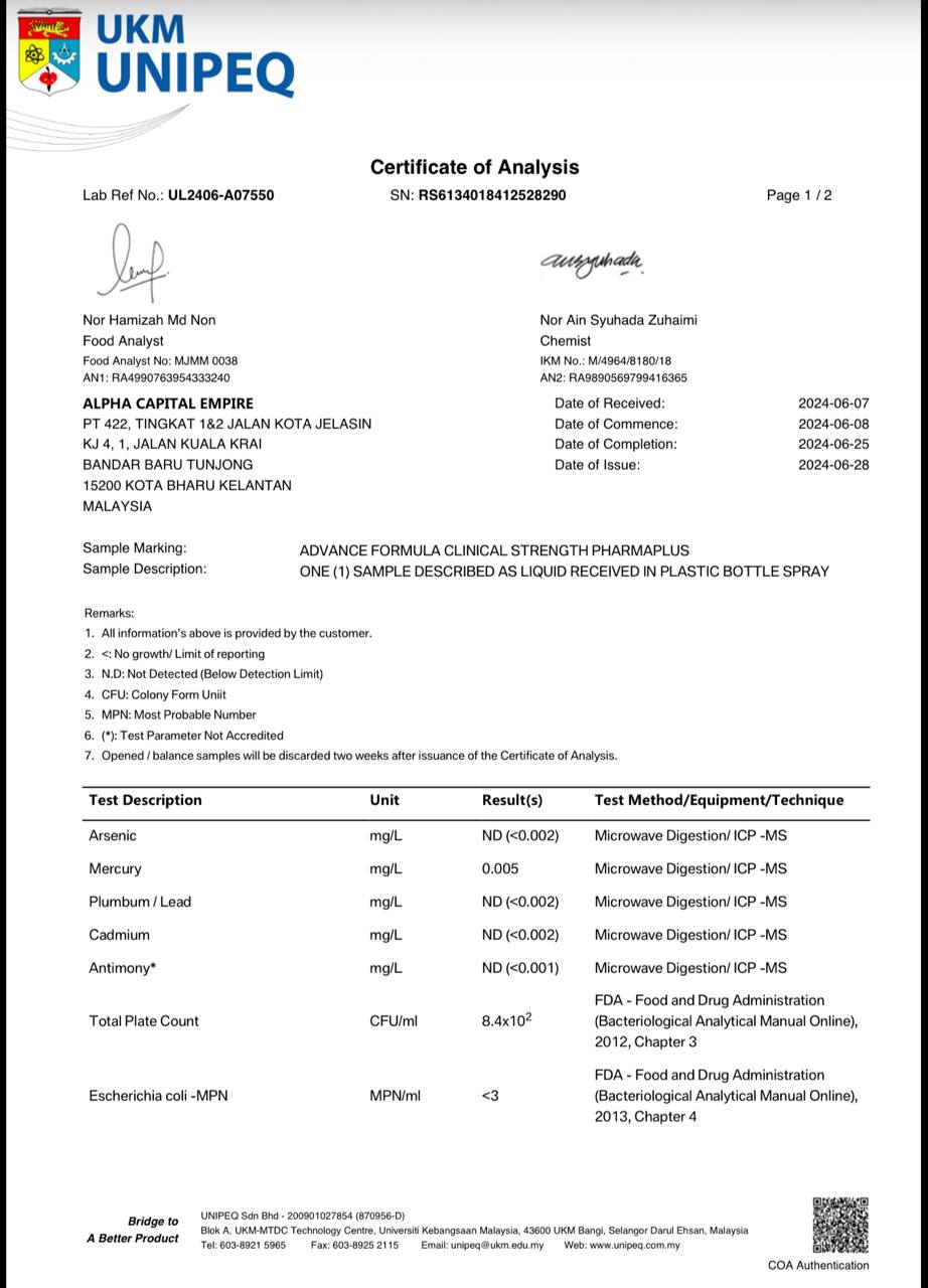 [Image of Lab Test]